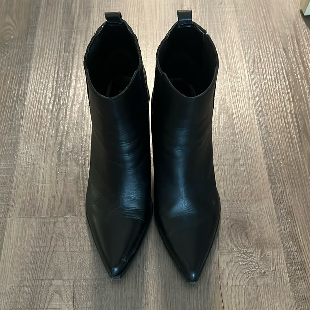 Leather ankle boots